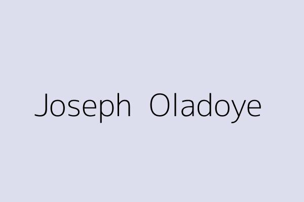 Joseph  Oladoye